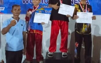 Kejurprov Wushu Sumbar 2025: Iqrar Permana dan Diva Nabila Raih Medali